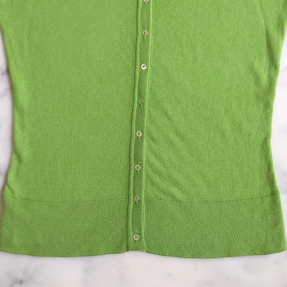NWT. Express Cotton and Cashmere Button Down Knit Top with 3/4 sleeve. - Picture 5 of 5